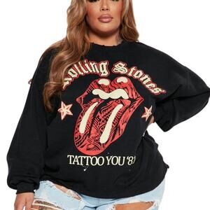 The Rolling Stones Tattoo You ‘81 Oversized Sweatshirt Size XS New without Tag